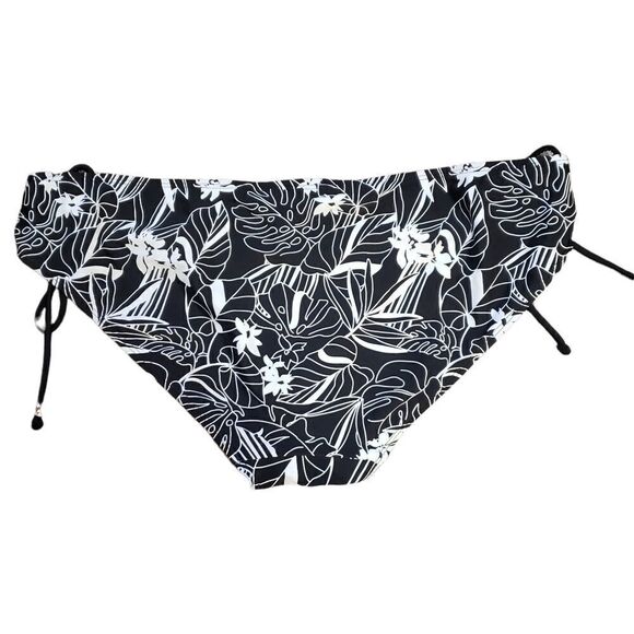 Collections by Catalina Black & White Bikini Bottom Sz L (12/14) - Picture 5 of 12